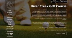Desktop Screenshot of golfrivercreek.com